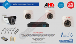 4'lü Hazır AHD Güvenlik Kamera Seti