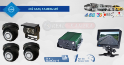 4'lü Araç Kamera Sistemi Full Mobil DVR